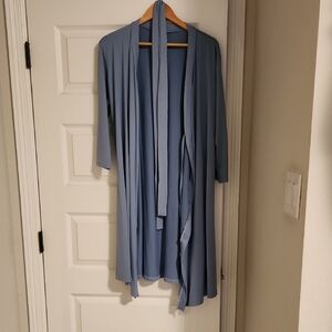 Women's Maternity Robe with Matching Baby Blanket and Hat Set